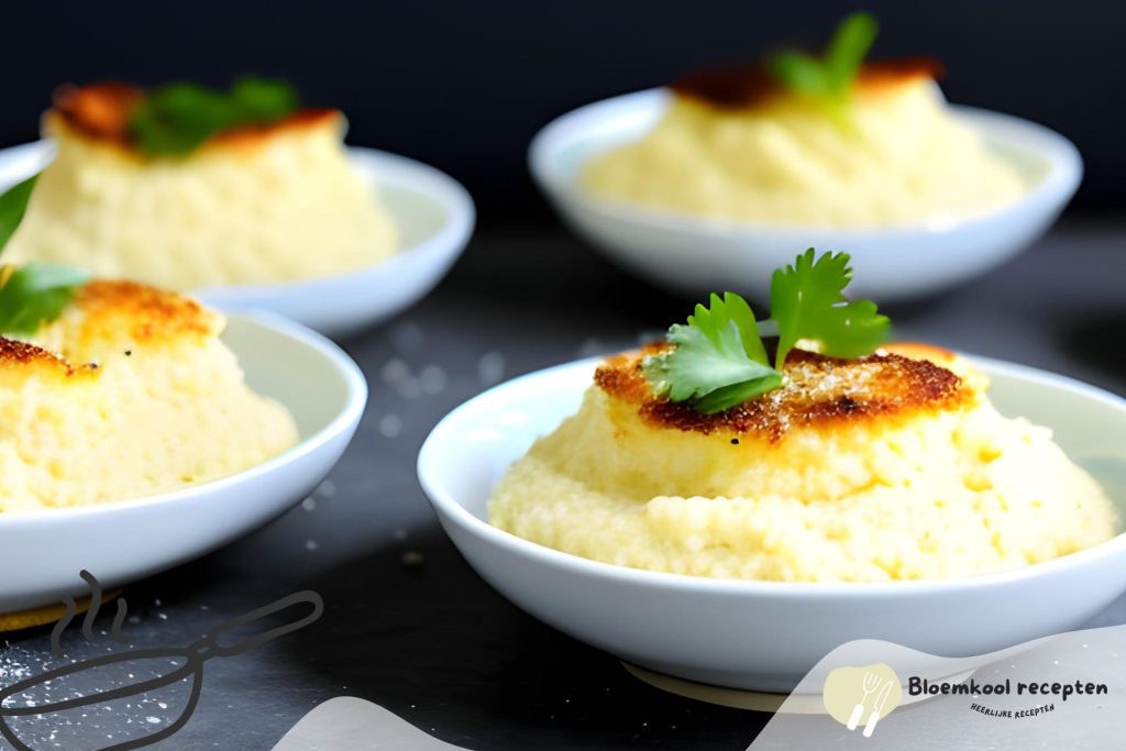 Bloemkoolpuree met knoflook en Parmezaanse kaas