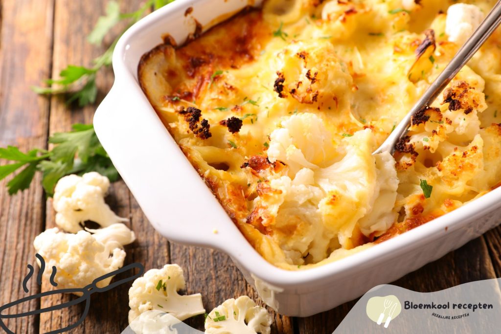 Bloemkool en pompoen gratin met Parmezaanse kaas