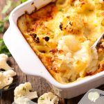 Bloemkool recepten: Bloemkool en pompoen gratin met Parmezaanse kaas